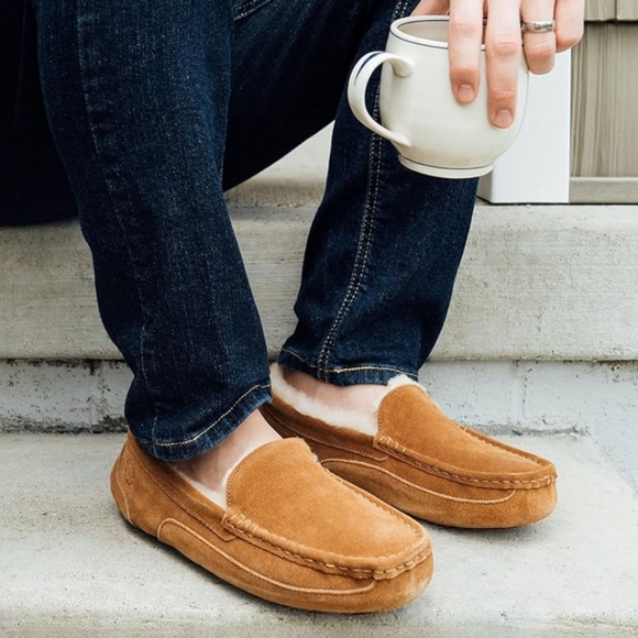 Fireside shearling Dearfoam slippers men's size 12 - Picture 3 of 12